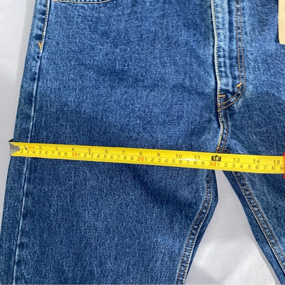 Levi's® Men's 505 Straight Leg Regular Fit Jeans - Dark Blue 40x32 - Picture 16 of 16